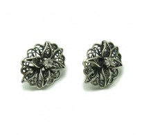 E000565 Stylish Sterling Silver Earrings 925 With CZ